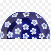 陶瓷青花瓷diezi蓝色和白色陶器-生菜架
