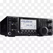 无线电接收机收发器ICOM包含短波辐射甚高频