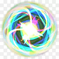 球体光圆彩虹-光