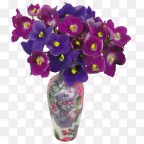 紫罗兰花盆剪贴画