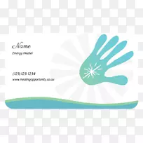 拇指标志品牌医疗手套-优雅的名片设计