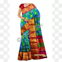 丝绸zari sari Pochampally SAREE手工织机SAREE.传统材料