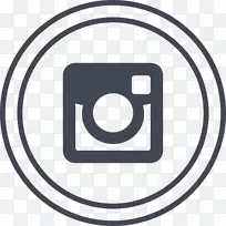 电脑图标社交媒体Instagram图标设计标志-社交媒体