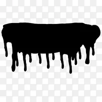 牛的剪影黑影