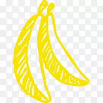 香蕉圣代水果剪贴画-香蕉
