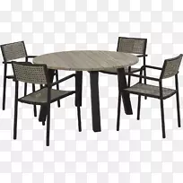 餐桌、花园家具、椅子、餐厅垫-四脚桌