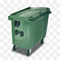 垃圾桶、废纸篮、塑料工业回收箱-集装箱