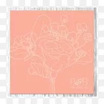 纸粉红色m矩形rtv粉红色字体-保存日期婚礼花卡