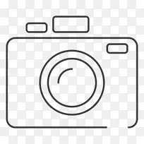摄影相机电脑图标线艺术相机