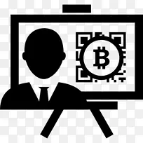 比特币计算机图标符号加密货币标志比特币