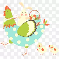 复活节彩蛋复活节兔子剪贴画-复活节