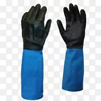 手套氯丁橡胶天然橡胶涂层袖口防护手套