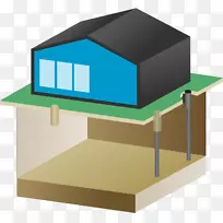 住宅基础墩屋顶建筑工程-房屋