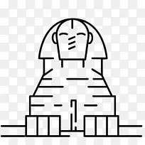古埃及吉萨的斯芬克斯大狮身人面像埃及神话螺帽狮身人面像