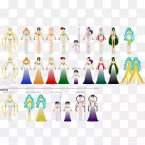 女王宁静银色千禧年水手土星水手月亮艺术队凯蒂·格林登
