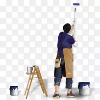 油漆辊、房屋油漆工和室内粉刷工