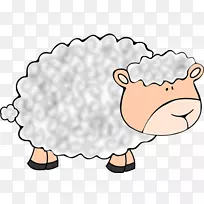 羊毛剪贴画-绵羊