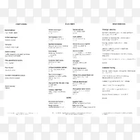 文件行-餐厅菜单列表