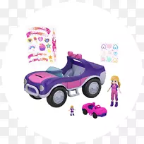 模型车Polly口袋芭比热轮车