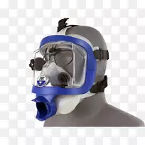 全脸潜水面具潜水和潜水面具护卫自行车头盔眼镜-右眼