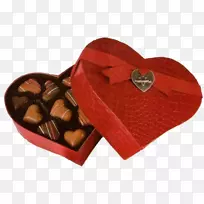 巧克力松露礼物-情人节元素