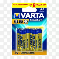 VARTA 9v电池碱性电池AAA电池其它电池