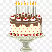 生日蛋糕玉米饼奶油派巧克力蛋糕-生日