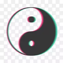 台式机壁纸阴阳画圆空间-阴阳龙火符号-虎窝