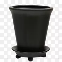 花盆陶器花瓶黑色