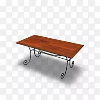 咖啡桌，家具垫-四脚桌