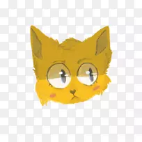 胡须小猫卡通鼻子小猫