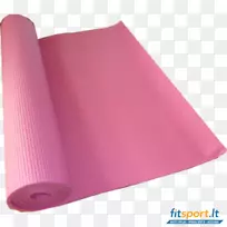 瑜伽和普拉提垫粉红色m材料-瑜伽的力量