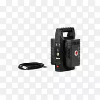 蓄电池充电器红色数码影院电动电池照相机适配器照相机
