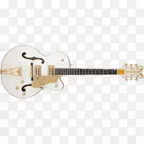 Gretsch白色猎鹰电吉他切线吉他