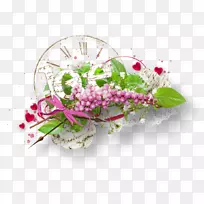 花卉设计闹钟