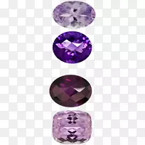 紫水晶宝石蓝宝石魅力和挂件诞生石宝石