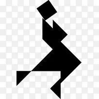 角字体-几何人
