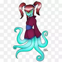 脊椎动物章鱼粉红m剪贴画-可爱的海马