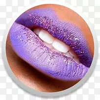紫丁香色紫罗兰色唇紫色