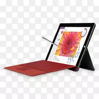 Surface pro 3膝上型电脑微软Tablet pc英特尔提供的原子表面