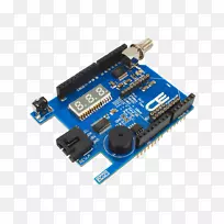 微控制器Arduino领导显示i 2 c 7段显示蜂鸣器