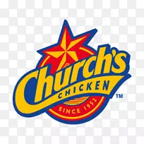 教堂的鸡肉和华夫饼炸鸡