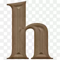 字母衬线雕塑-h