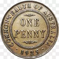 硬币便士林肯价值正向和反向硬币