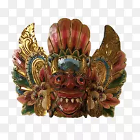 面具，巴龙，德维，狮子女神-巴龙，巴厘岛