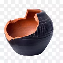 摄影粘土壶烹饪花盆Giara-粘土壶