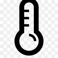 计算机图标温度天气风温度计天气