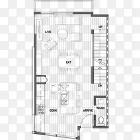 平面图建筑家具-西部城镇