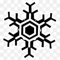 雪花剪贴画-雪花