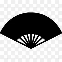 黑手扇形白线轮廓